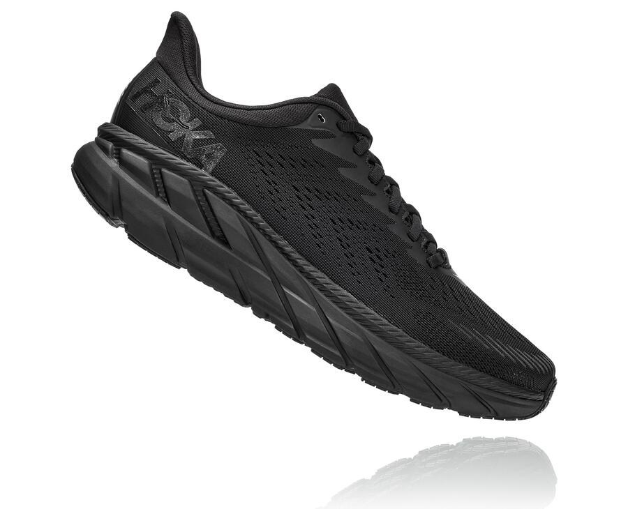 Hoka One One Tenisky Panske Čierne - Clifton 7 - 85074-ENTC